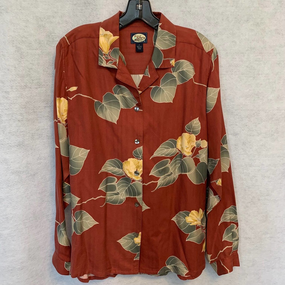 Tommy Bahama 100% Silk Blouse Women's‎ Size M